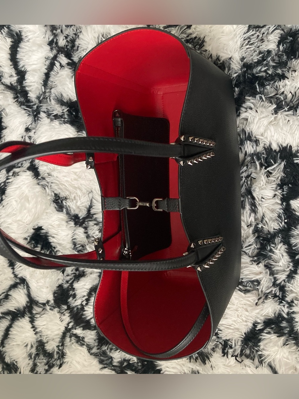 NWOT Christian Louboutin Cabata Tote Bag black with pouch - Picture 8 of 16